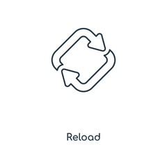 reload symbol icon vector