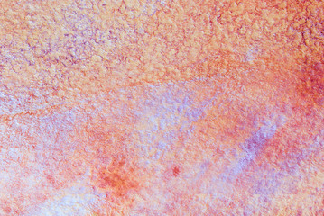 watercolor background with paper texture, red with orange. colored paper for postcard background.