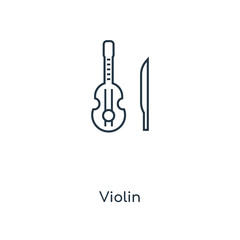 violin icon vector