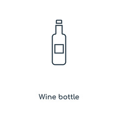 wine bottle icon vector