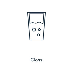 glass icon vector