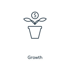 growth icon vector