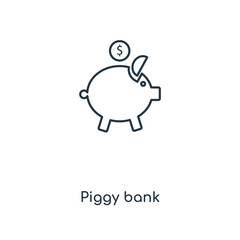 piggy bank icon vector