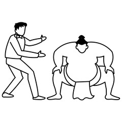 sumo wrestler design