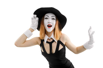 Woman is applying makeup