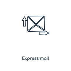 express mail icon vector