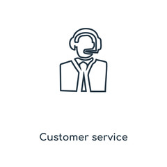 customer service icon vector