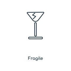 fragile icon vector