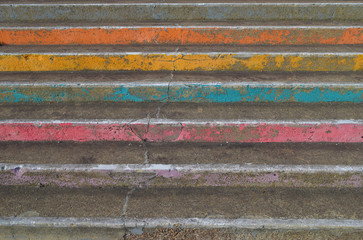 Colorful Painted Steps