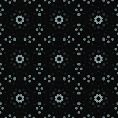 Seamless abstract pattern background with a variety of colored circles.