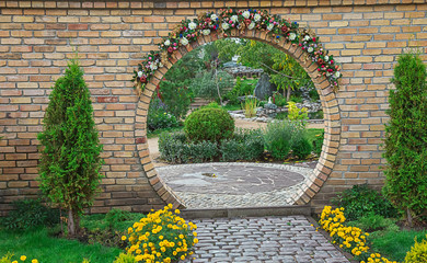 Photo of a decorated arch