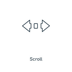 scroll icon vector