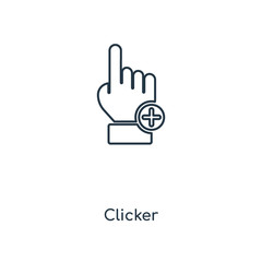 Fototapeta premium clicker icon vector