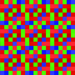 Seamless pattern background from a variety of multicolored squares.