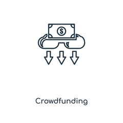 crowdfunding icon vector