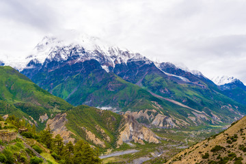 Fototapeta na wymiar Nature view in Annapurna Conservation Area, Nepal