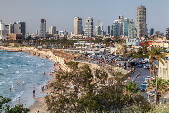 Beautiful view of the Tel Aviv.