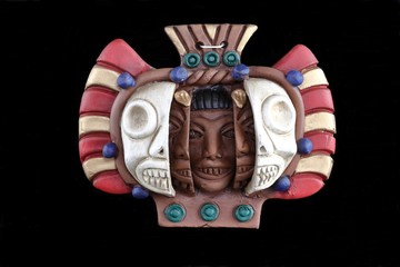 MAYAN TRIPLE DEATH MASK