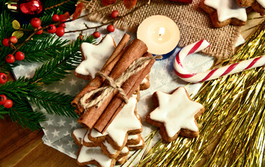 Cinnamon Stars (German name is Zimtsterne) German Christmas Cookies.