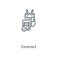 contract icon vector