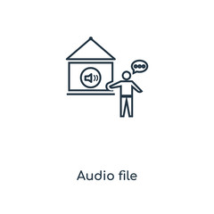 audio file icon vector