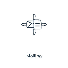 mailing icon vector