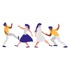 people dancing design