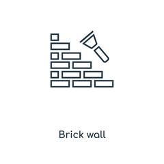 brick wall icon vector