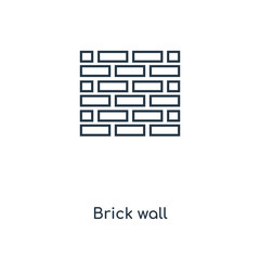 brick wall icon vector