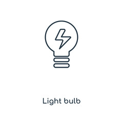 light bulb icon vector