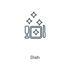 dish icon vector