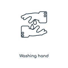 washing hand icon vector