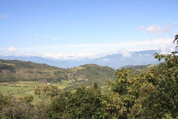 Fototapeta na wymiar Mountains near Otavalo in Ecuador