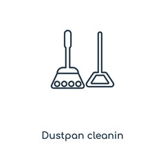 dustpan cleanin icon vector