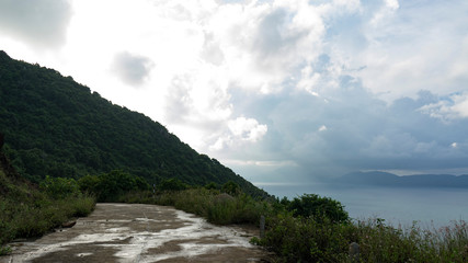 Nature on the island of the monkeys in Vietnam.