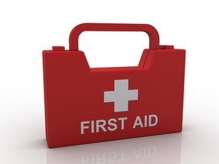 Obraz premium 3d rendering First aid kit