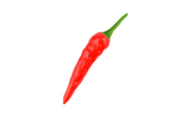 Red Hot Chili (Chilli, Chile) Pepper. Isolated on White, no Shadow.