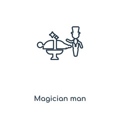 magician man icon vector