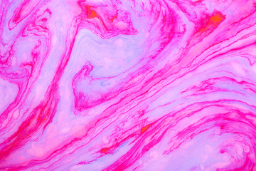 Abstract paint ink, psychedelic background. Colorful spots on water surface.