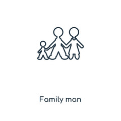 family man icon vector