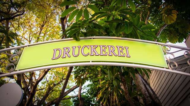 Schild 339 - Druckerei