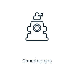 camping gas icon vector