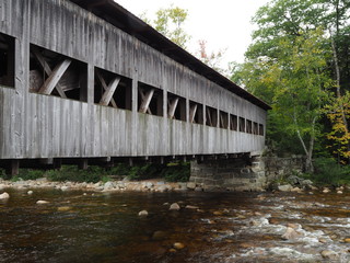 Seite der Albany Covered Bridge, New Hampshire