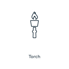 torch icon vector