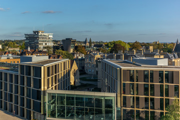 View of Oxford new and old classic building on a warm sunny day in Autumn - 1