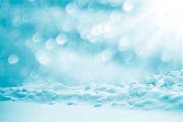 Naklejka na ściany i meble Background. Winter landscape. The texture of the snow
