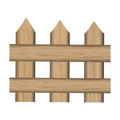 wooden fence isolated icon