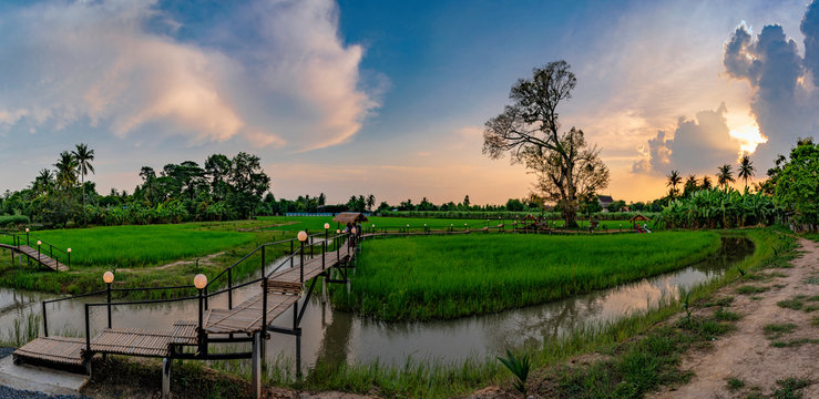 Singburi,Thailand - October 10, 2018 :Ban Nong Khlong. Attractions in Singburi Thailand