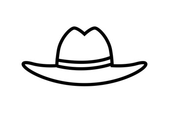 gardening hat isolated icon