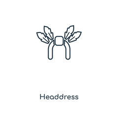 headdress icon vector